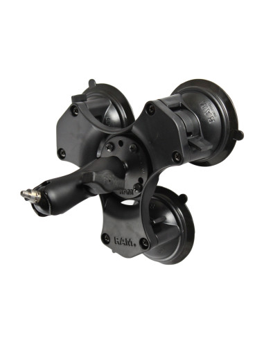 RAM® Twist-LockT Triple Suction Mount with 1/4"-20 Stud