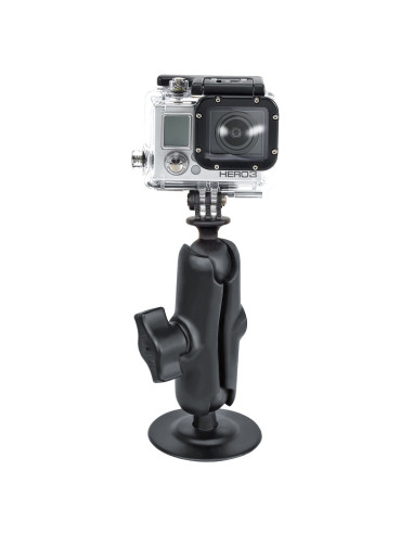 RAM® Flex Adhesive Double Ball Mount with Action Camera Adapter