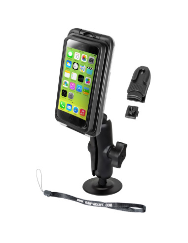 RAM® Aqua Box® Pro 20 iPhone 5 Mount with Flex Adhesive Base