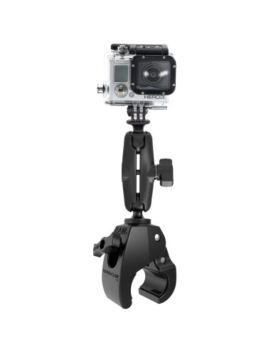 RAM® Tough-ClawT Medium Clamp Mount with Universal Action Camera Adapter