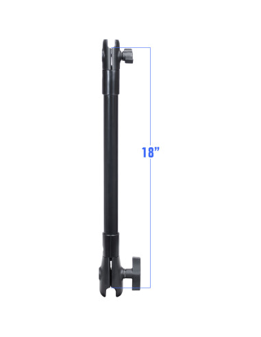 RAM® 18" PVC Pipe Extension with B Size & C Size Socket Arms