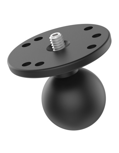 RAM® Ball Adapter with Round Plate and 1/4"-20 Threaded Stud - C Size