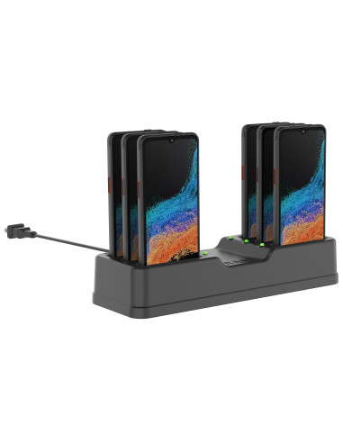 RAM® 6-Port Charging Dock for Samsung XCover6 Pro Without Case