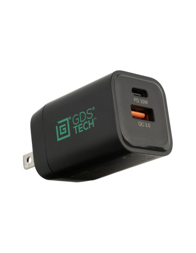 GDS® Type-C and Type-A 33W 2-Port Wall Charger - PD3.0 & PPS