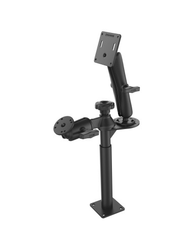 RAM® Tele-PoleT with 8" & 9" Poles and Double Ball 75x75mm VESA Mount