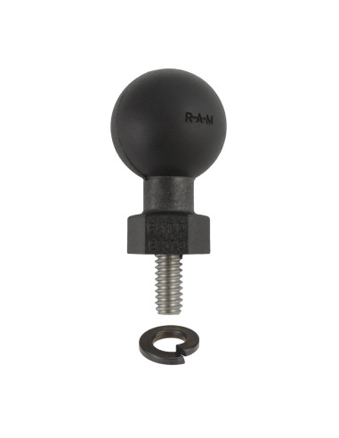 RAM® Tough-BallT with 1/4"-20 x .50" Threaded Stud and Lock Washer