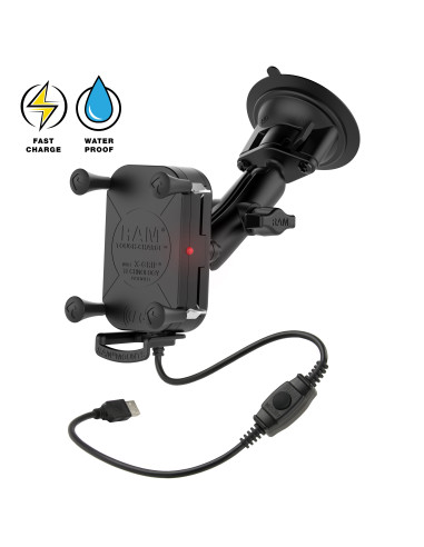 RAM® Tough-ChargeT 15W Wireless Charging Suction Cup Mount