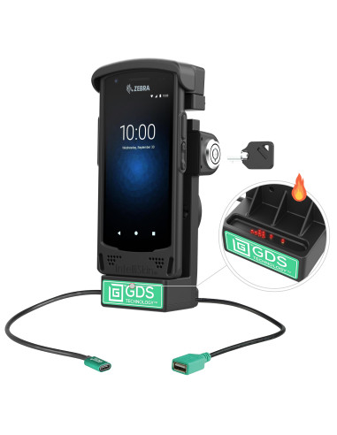 GDS® Locking Powered Dock + USB-A for Zebra EC50/55 - Heated Pins