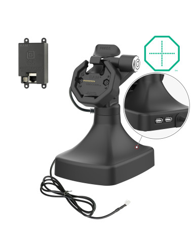 GDS® Uni-ConnT Powered Locking Tilt & Swivel Dock with PoE + Data