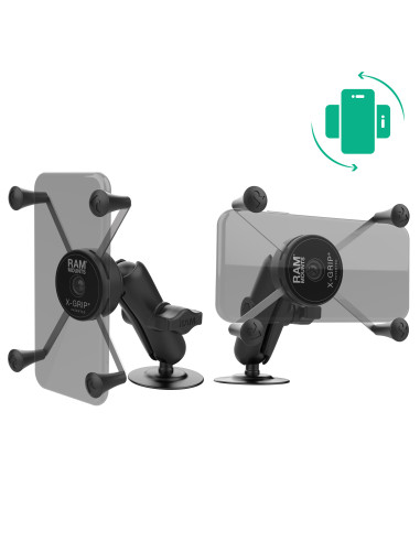 RAM® Rotating X-Grip® Large Phone Mount with Flex Adhesive Base