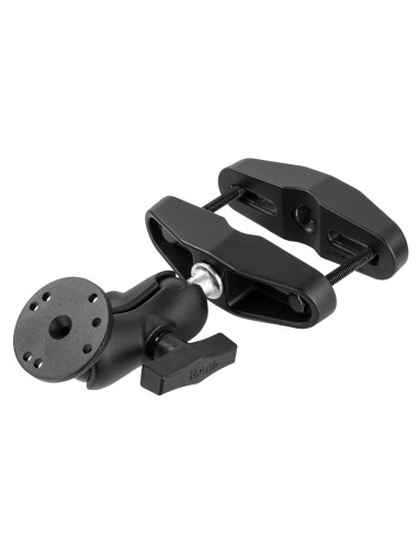 RAM® Universal Post Clamp Mount with Round Plate - C Size Short Arm