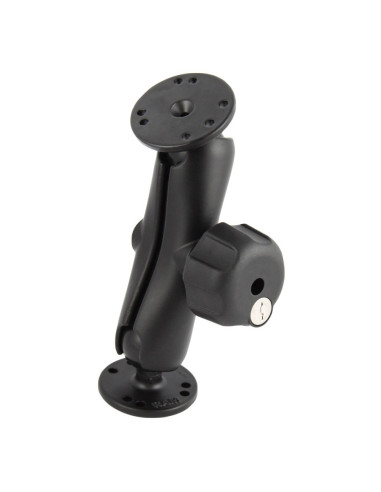 RAM® Double Ball Mount with Key Lock Knob - C Size Medium