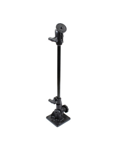 RAM® Pedestal Double Ball Mount with 18" Pipe and Round Plate