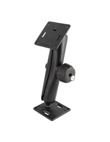 RAM® Double 75x75mm VESA Mount with Key Lock Knob - Long