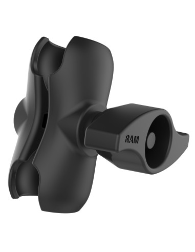 RAM® Double Socket Arm with Metal Knob - C Size Short