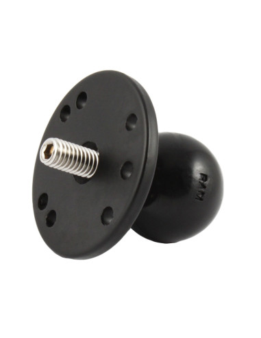 RAM® Ball Adapter with Round Plate and 3/8"-16 Threaded Stud