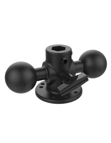 RAM® Double Ball Adapter with Round Base and Knob