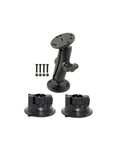 RAM® Double Ball Mount with Two RAM® Twist-LockT Suction Cup Bases