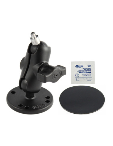 RAM® Adhesive Double Ball Mount with 1/4"-20 Threaded Stud