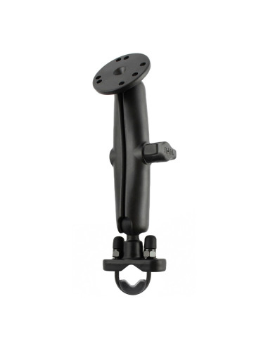 RAM® Handlebar U-Bolt Double Ball Mount with Round Plate - B Size Long