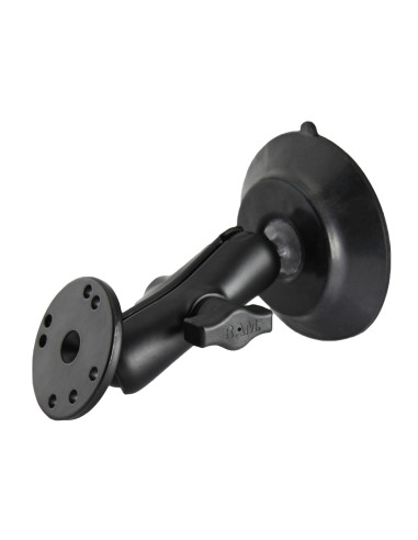 RAM® Suction Cup Double Ball Mount with Round Plate