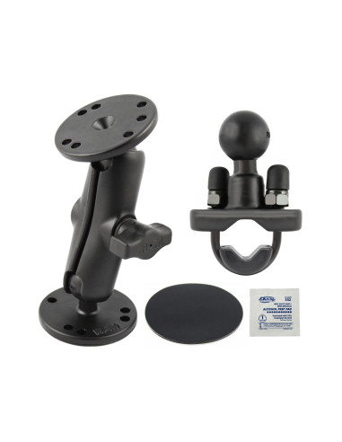 RAM® Double Ball Mount with Drill-Down, U-Bolt & Adhesive Bases